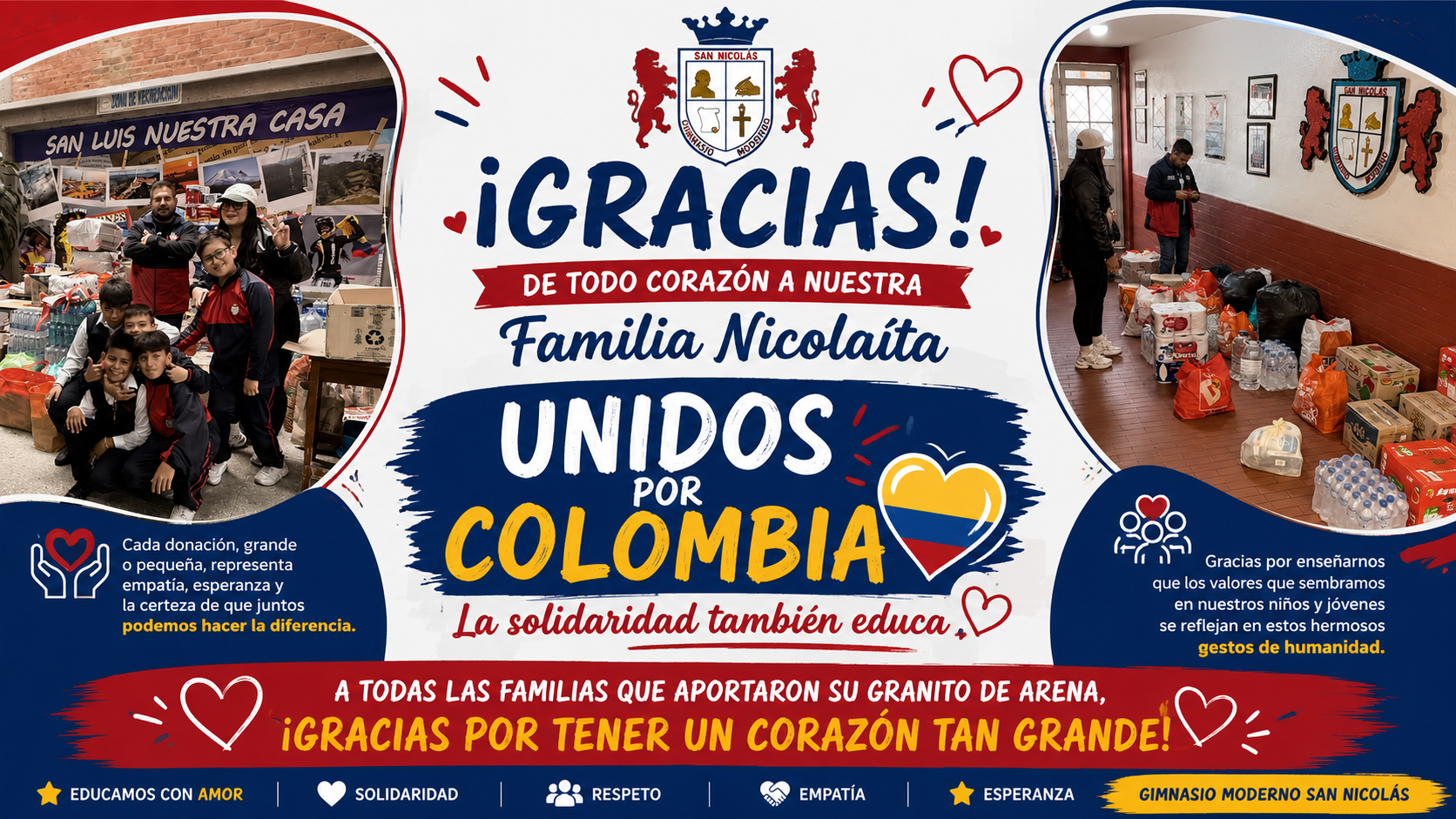 Solidaridad Nicolaíta: unidos por quienes más lo necesitan